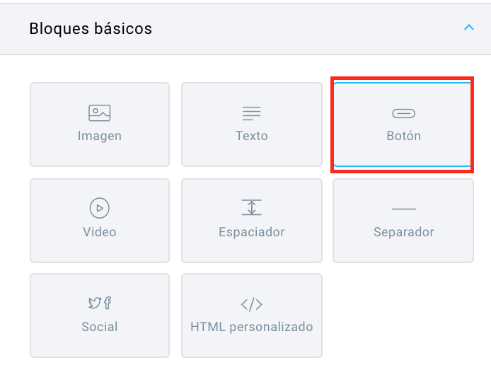 adicionar botón en el mensaje