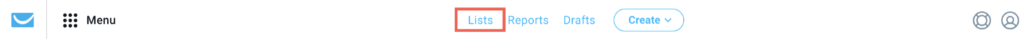 Lists tab shown.
