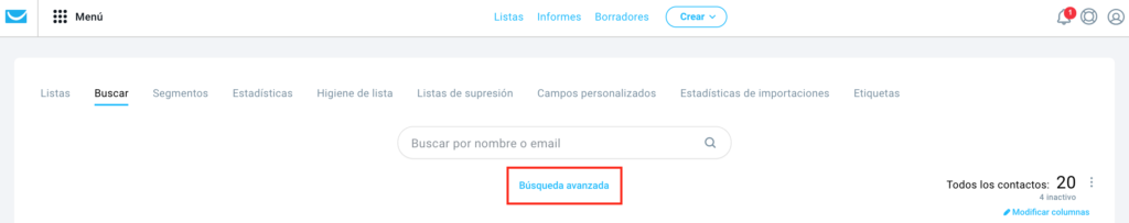 búsqueda avanzada