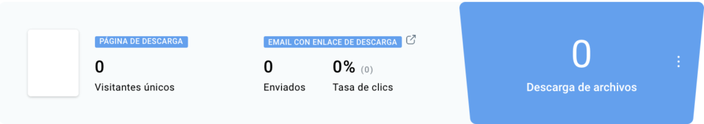 estadísticas de lá página de descarga