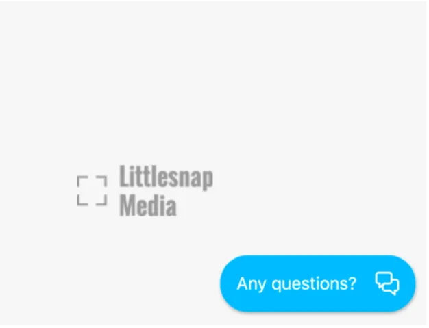 Landing page chat button shown.