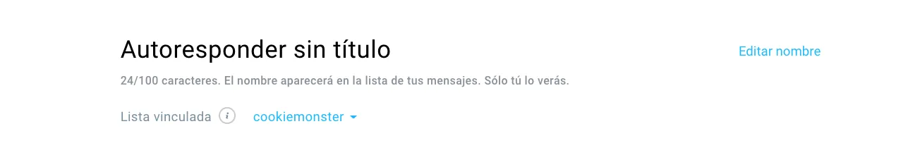 nombre del autoresponder