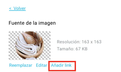 Añadir enlace a una imagen