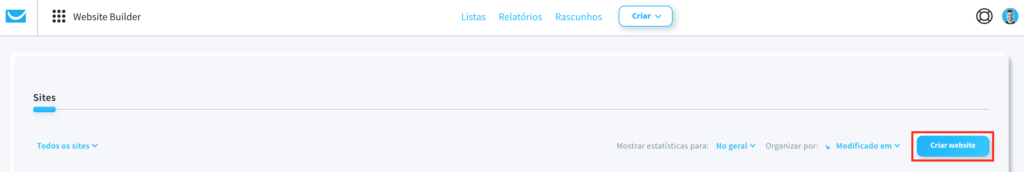 criar website