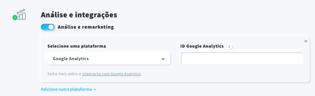 integração do google analytics