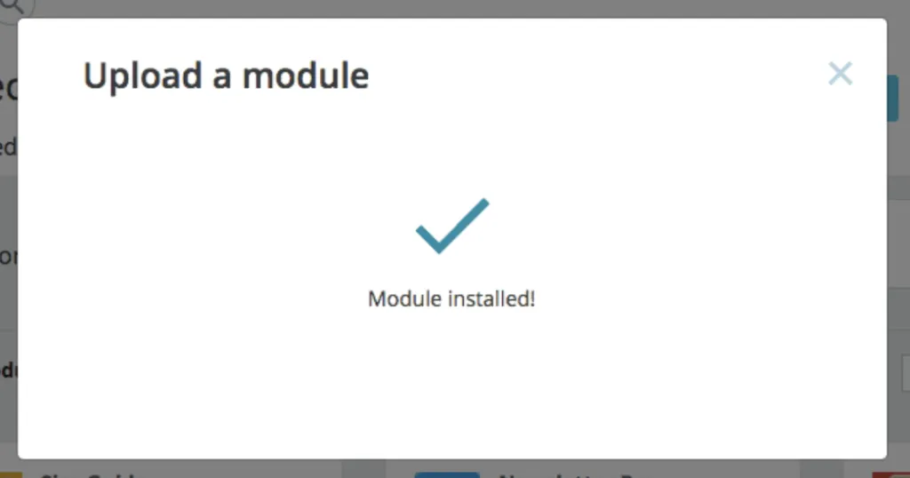 Plugin installé