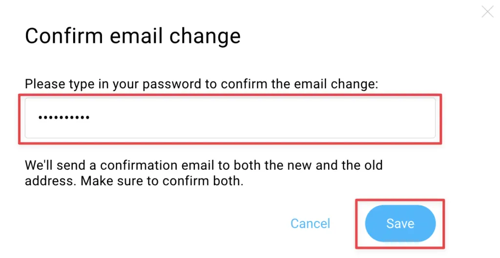 How to change Login / Password / Mail on