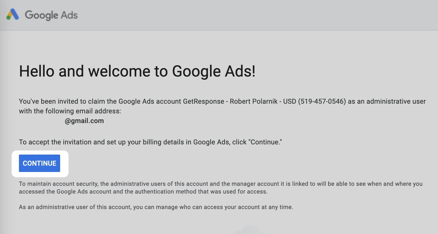 Configurez votre compte Google Ads