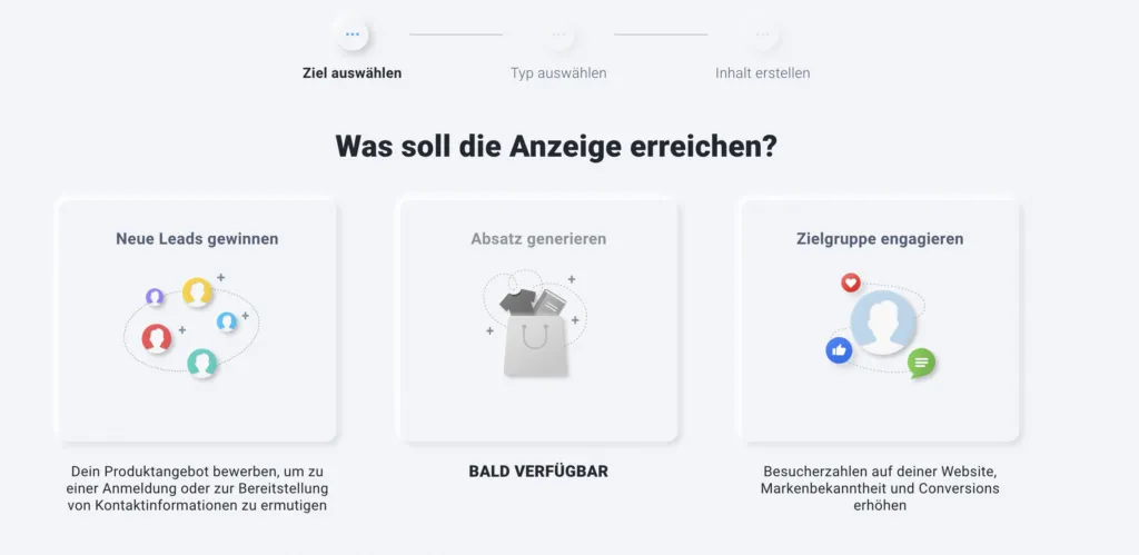 Was soll die Anzeige erreichen?