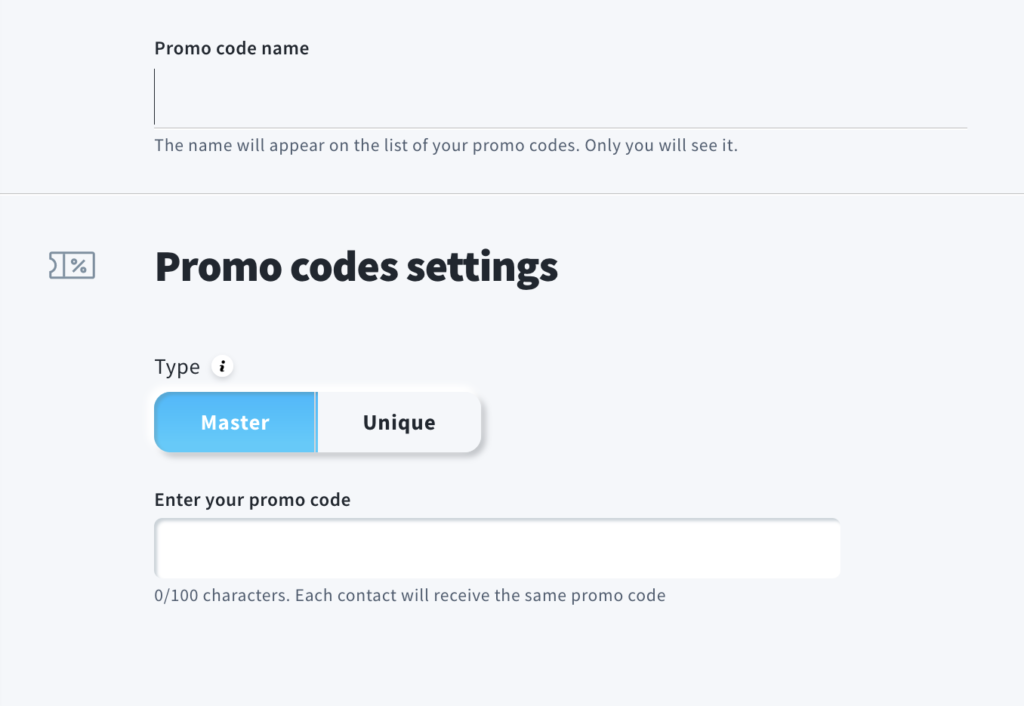 How to create promo codes?