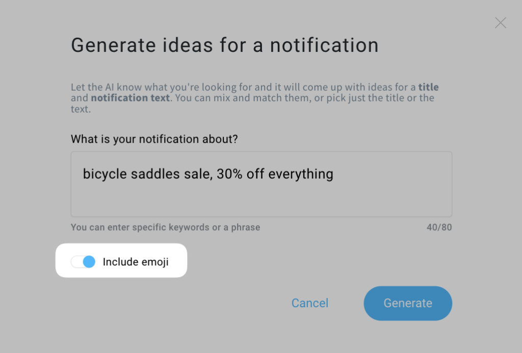 How to create a Web push notification?