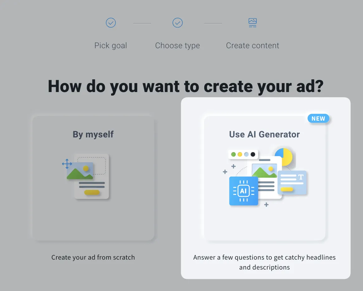 selecting AI for ads