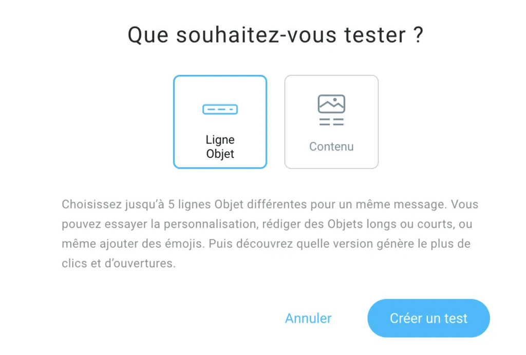 Deux types de Tests A/B