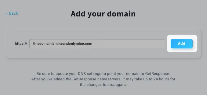 adding own domain lps