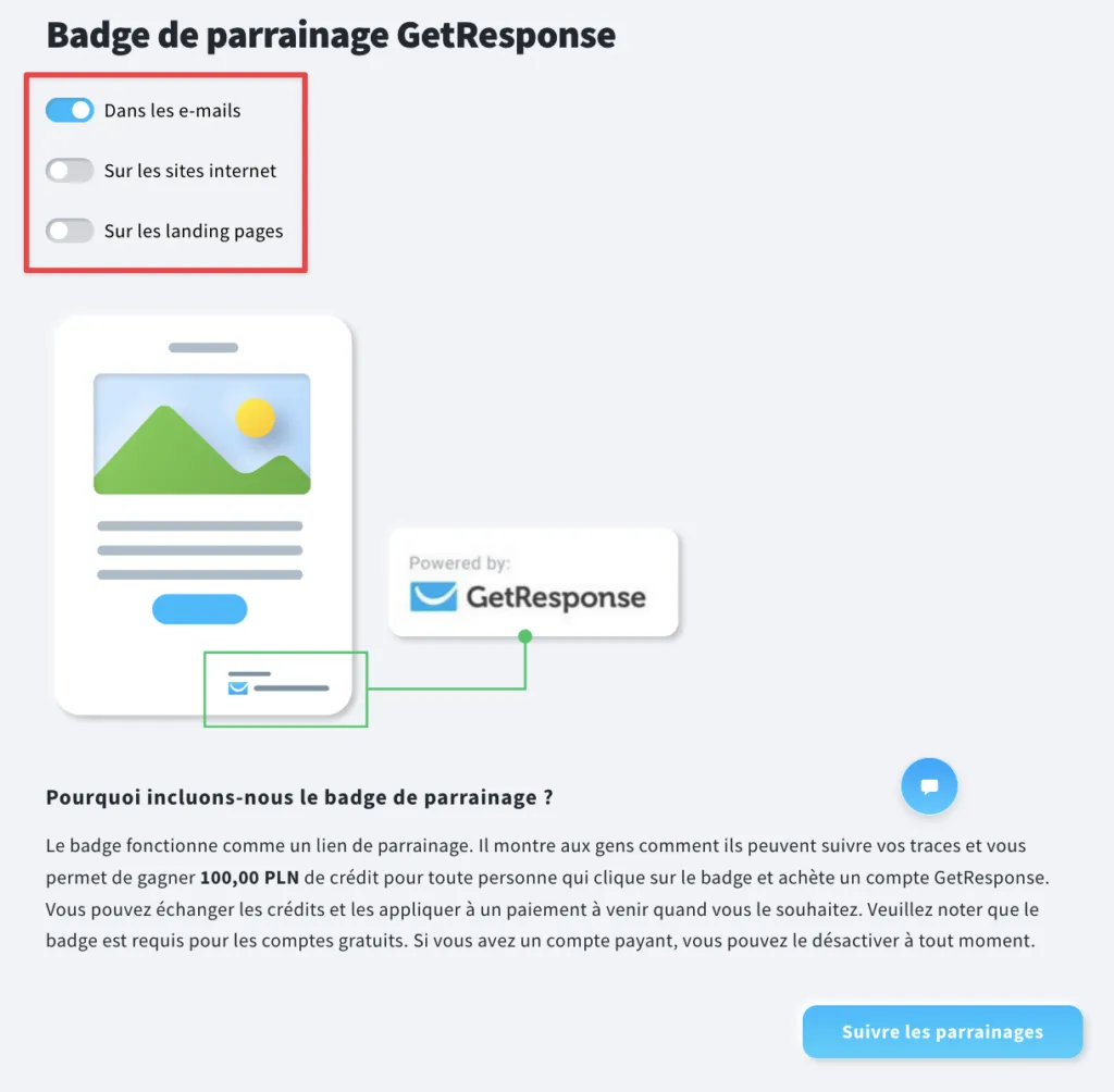 Gérer le badge