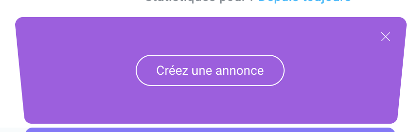 Créez une annonce