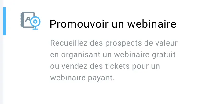 Funnel de webinaire