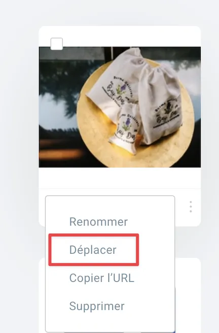 Déplacer le fichier