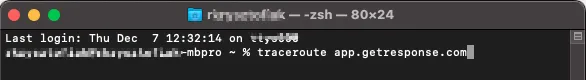 traceroute