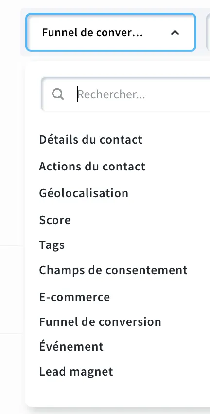 liste des conditions