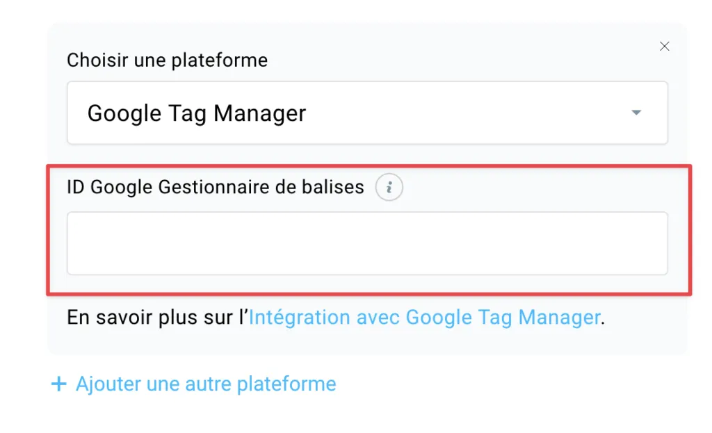 Google Gestionnaire de balises