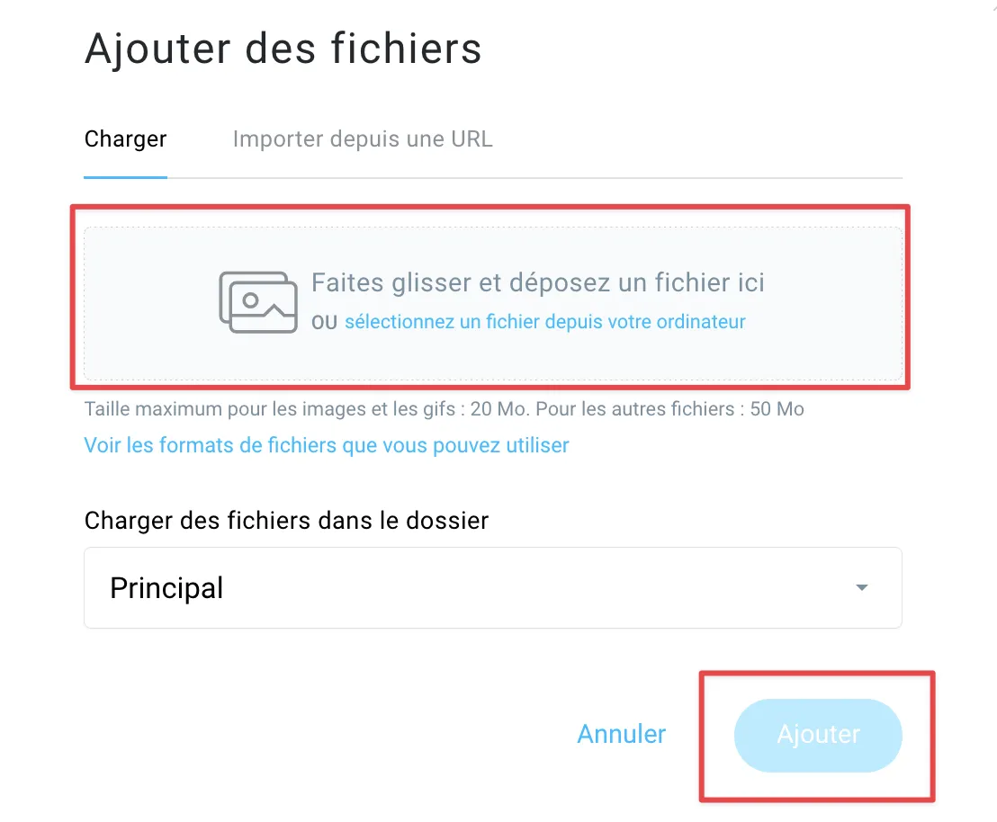 Sélectionner un fichier