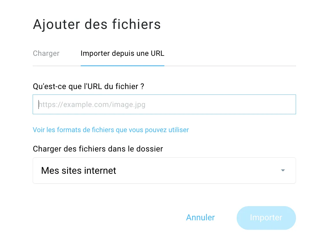 Importer une image depuis une URL