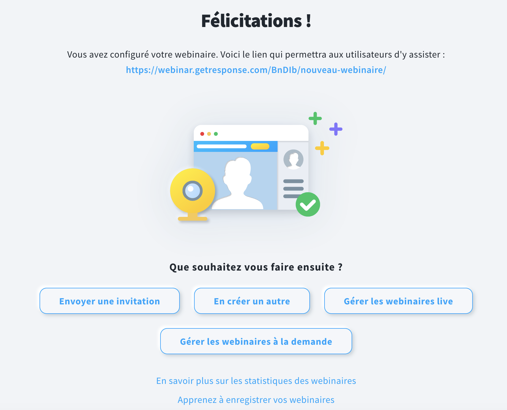 Webinaire créé