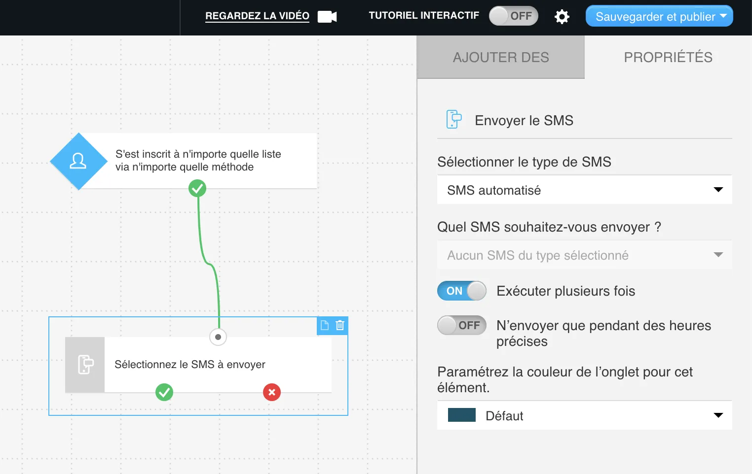 Envoyer le SMS