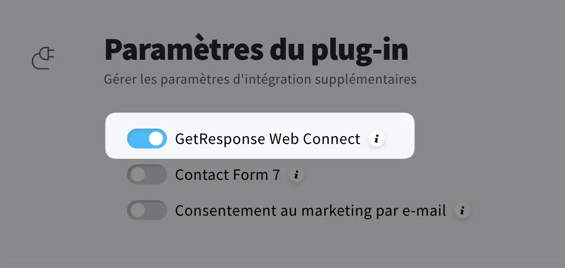 Utiliser Web Connect pour l'intégration