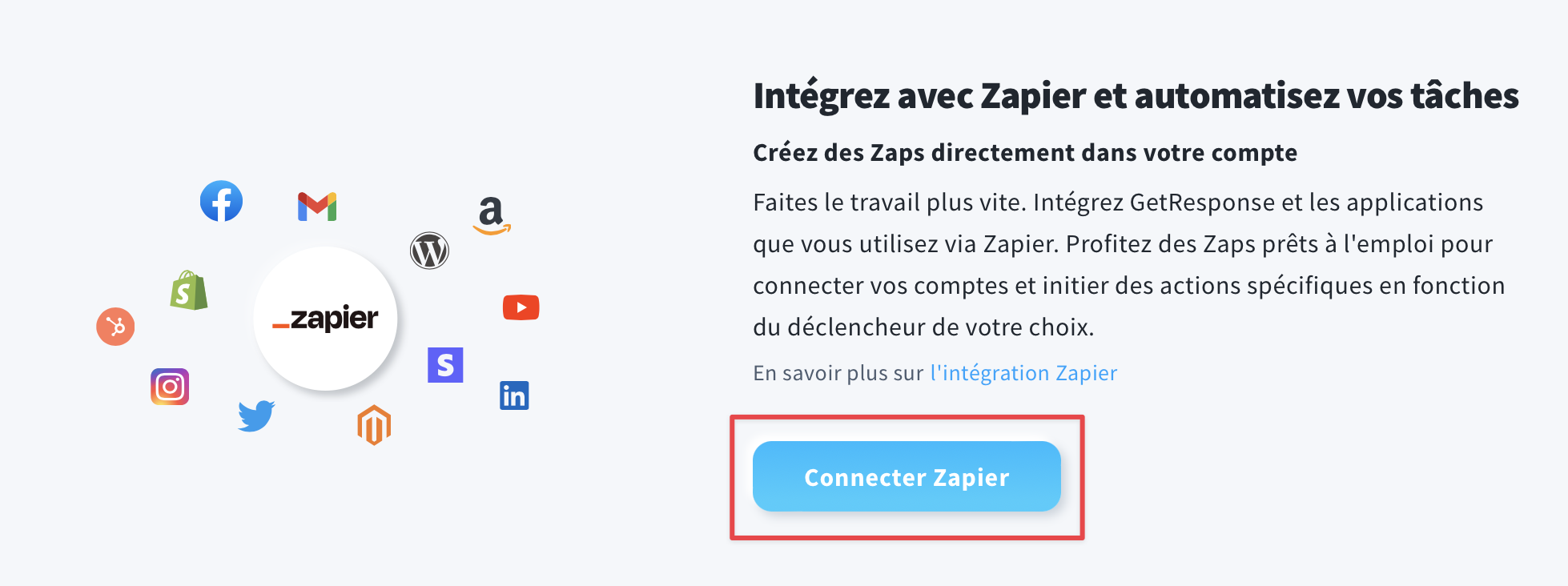 Connecter Zapier