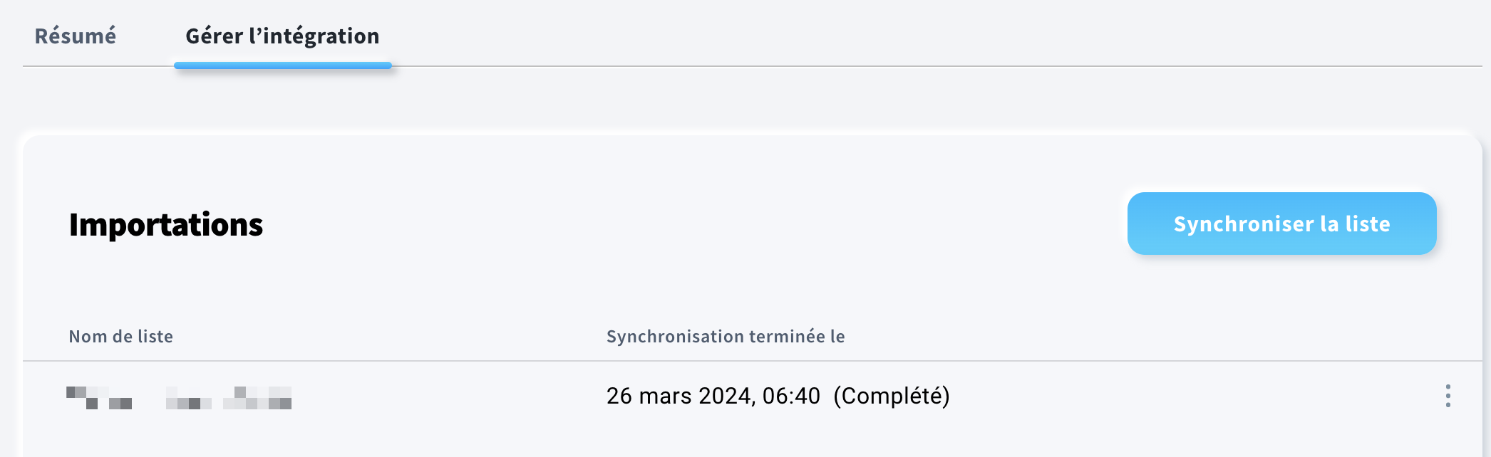 Salesforce Sync - Gérer l’intégration