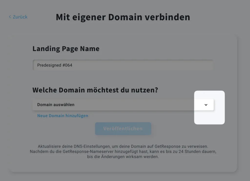 Welche Domain möchtest du nutzen?