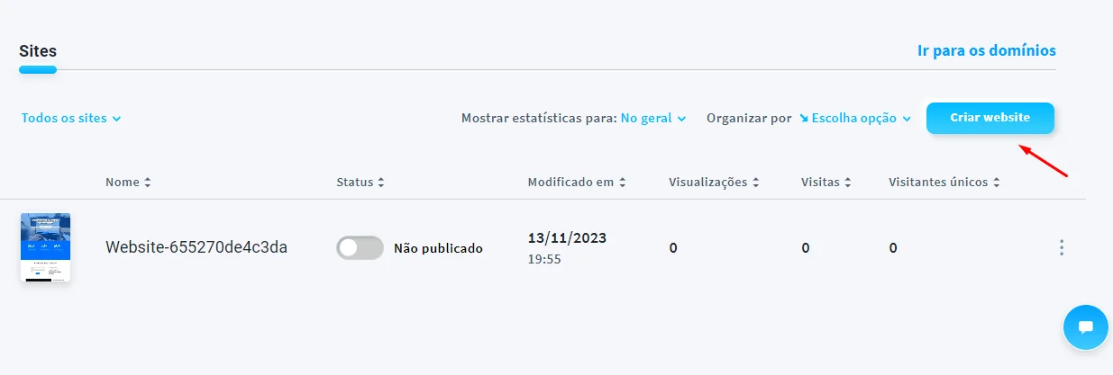 criar site na getresponse com IA