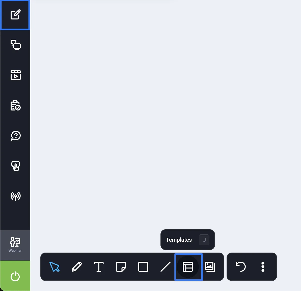 webinar whiteboard template