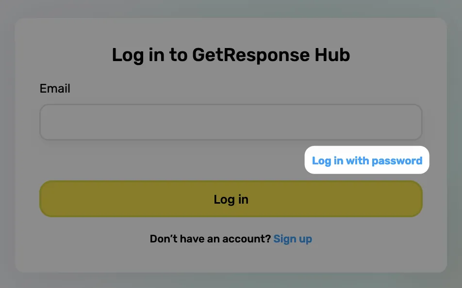 hub password