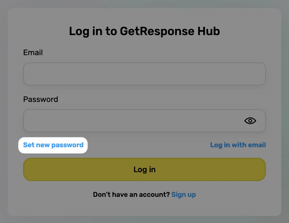 hub password