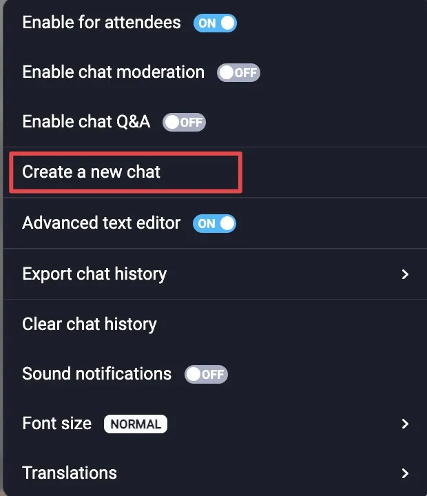 The image shows where you can create a new group chat.