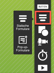 Landing Page Formular Optionen.