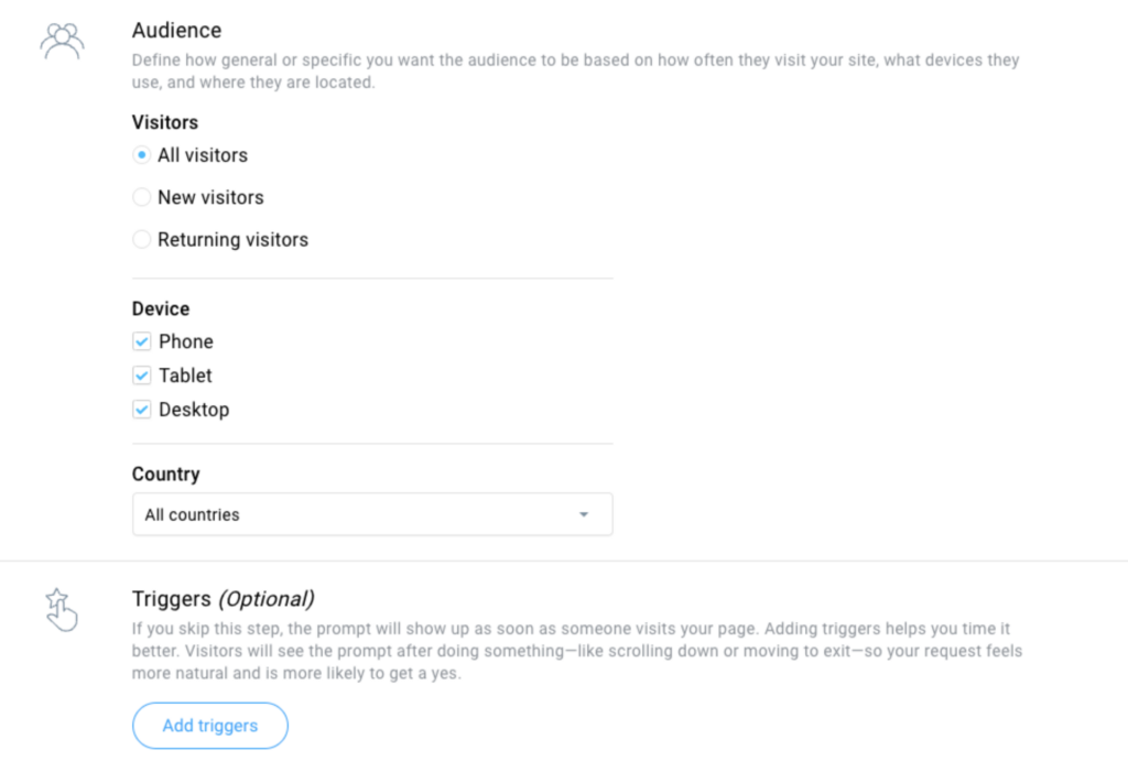 How to create a Web push notification?
