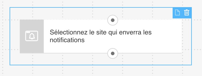 Send push notification action in the Email channel with only one exit