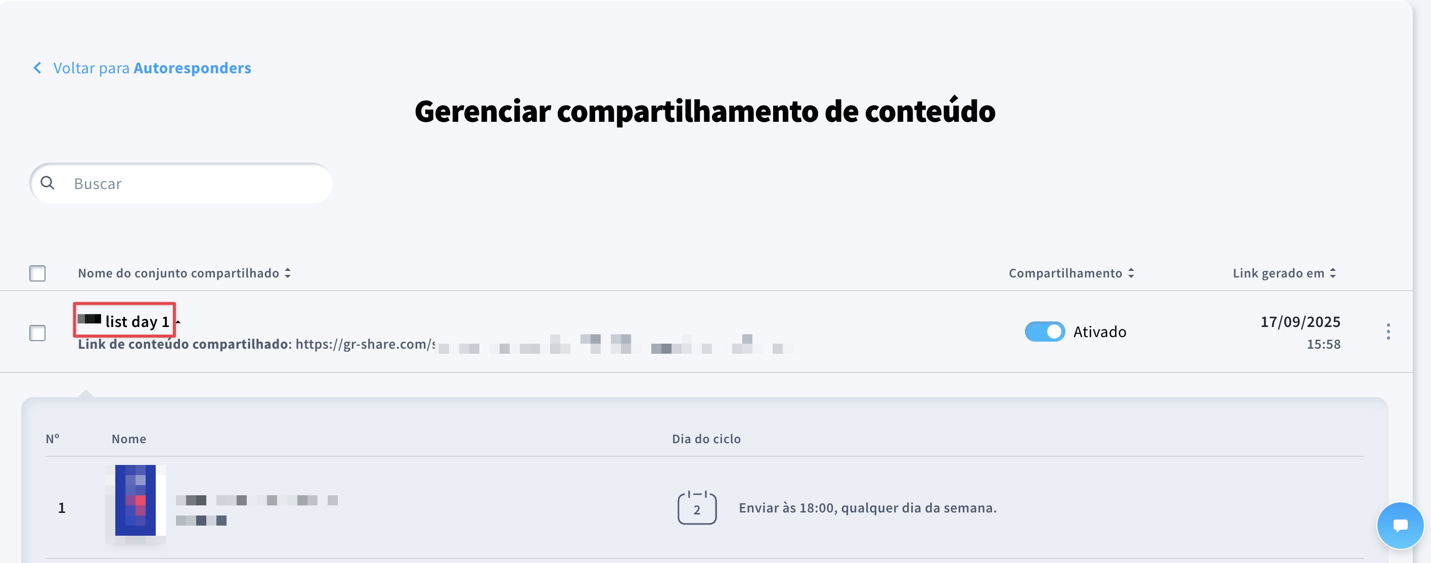 A imagem mostra como você pode visualizar o conteúdo compartilhado.