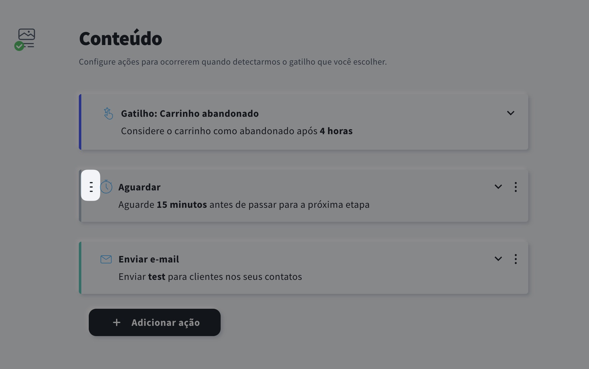 movendo elementos da campanha
