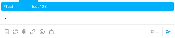 Como usar uma resposta rápida no chat