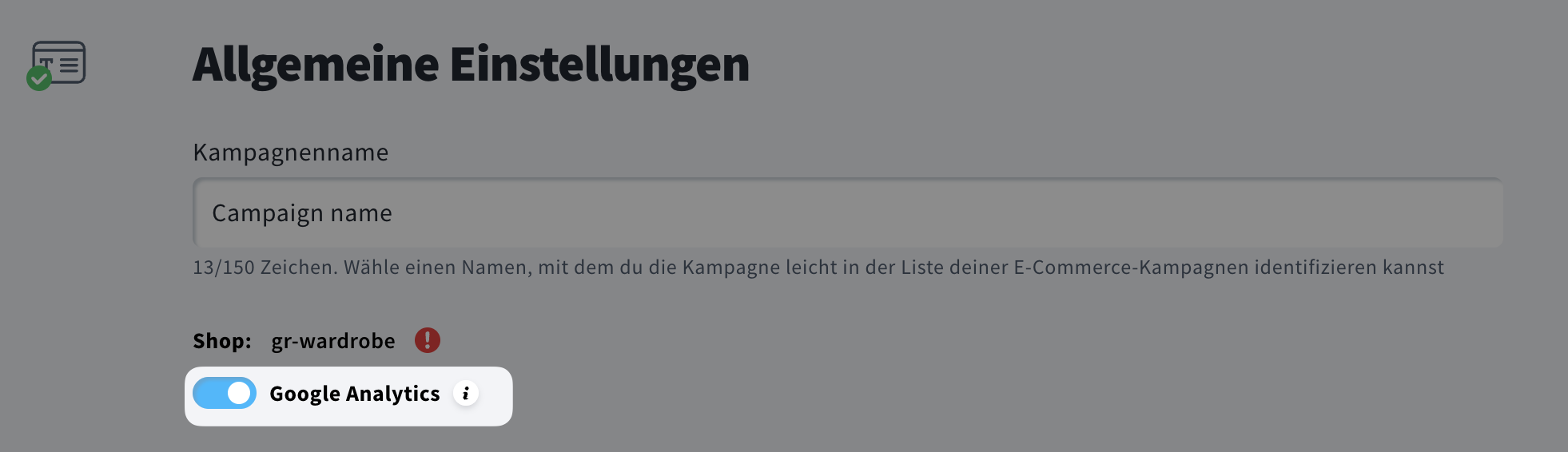So aktivierst du das Google Analytics-Tracking in E-Commerce-Kampagnen