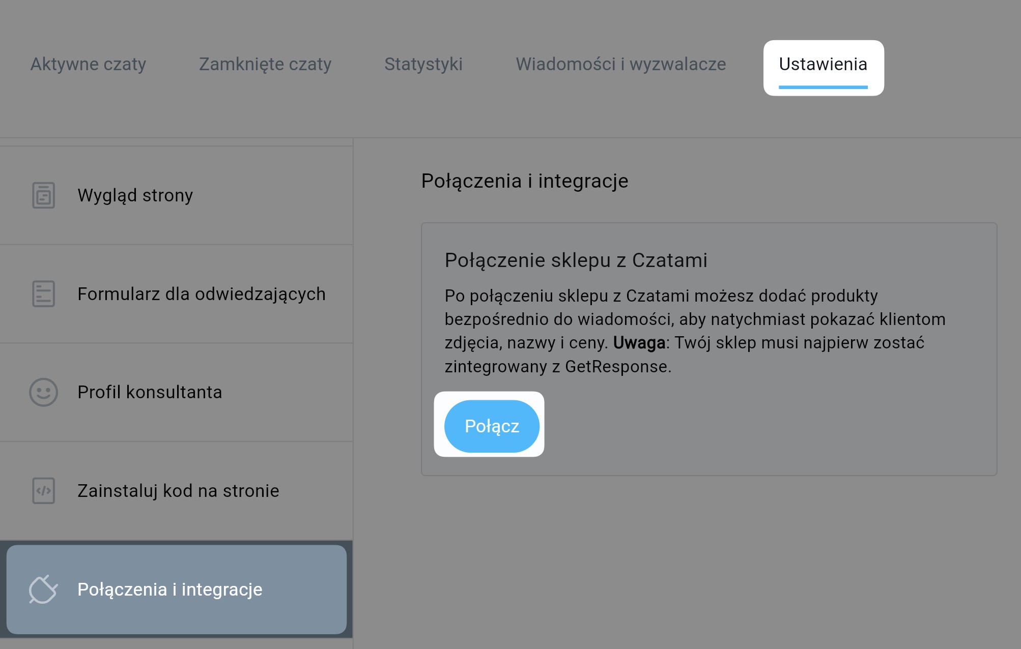 jak połączyć sklep z czatami