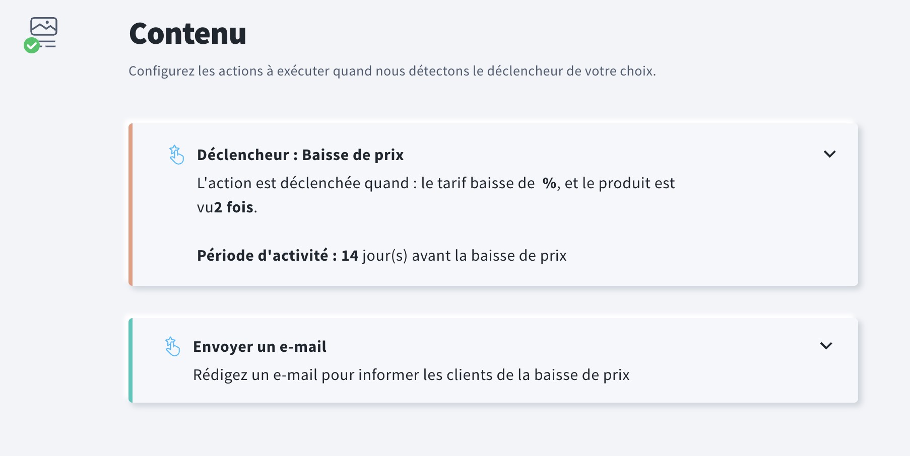 Étape 3 : Contenu de la campagne