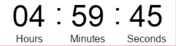 example timer with english labels