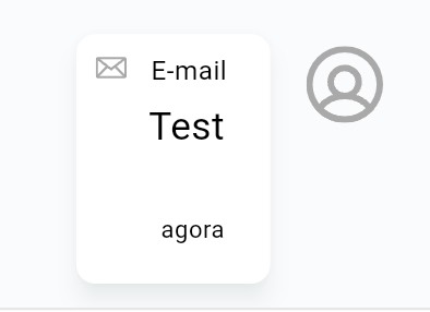 A mensagem de e-mail apresentada na janela de chat.
