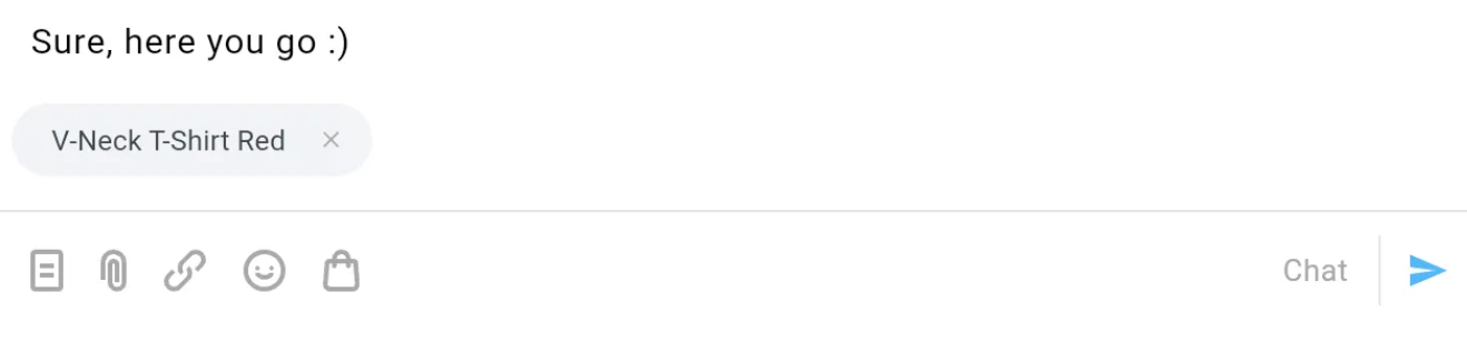 Verknüpftes Produkt in GetResponse‑Chats